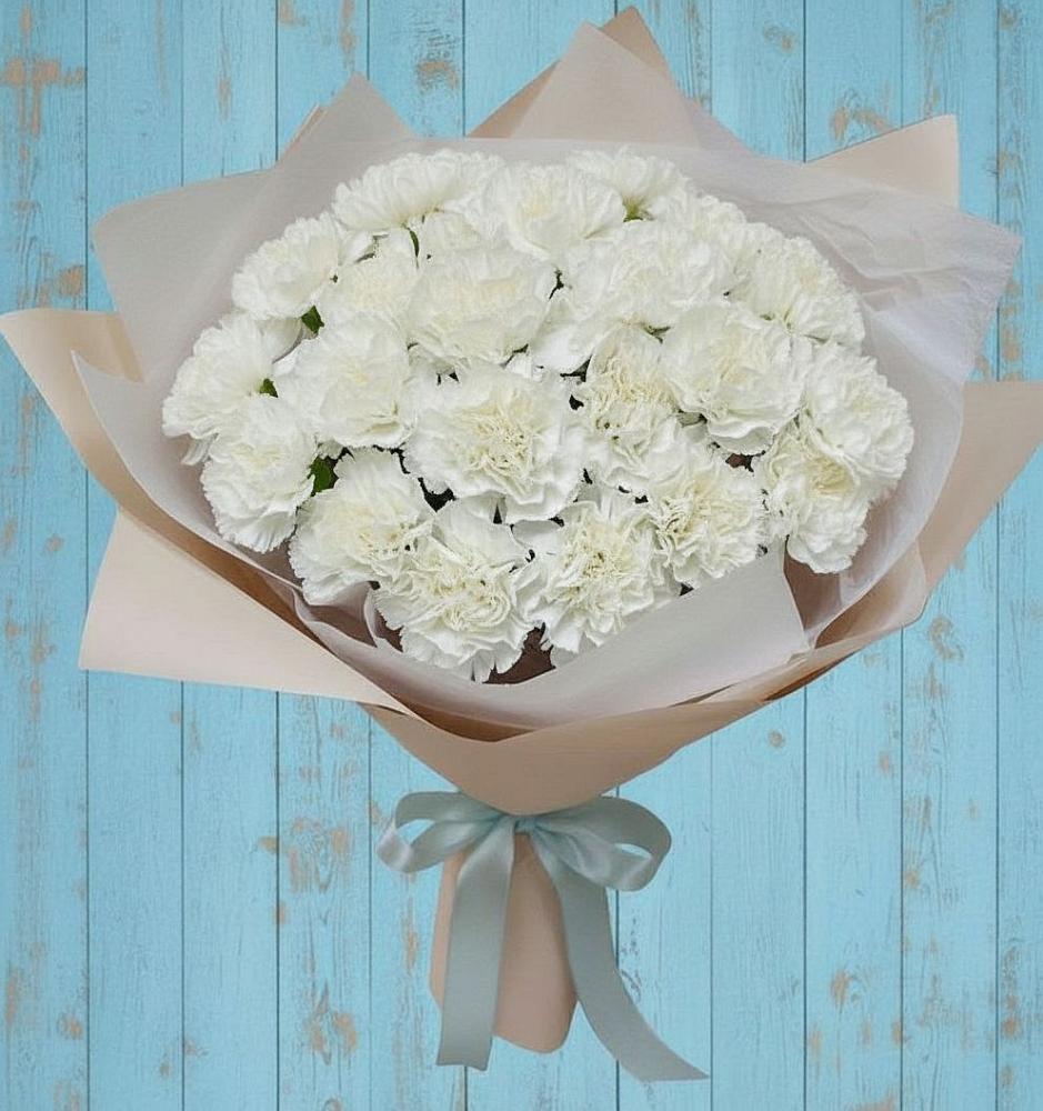 Букет цветов из: Гвоздики в Цагане Амане