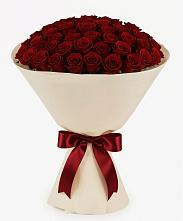Букет 101 Бордовая роза Блэк Бакарра в Цагане Амане