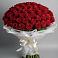 Букет 101 Красная роза Блэк Мэджик в Цагане Амане
