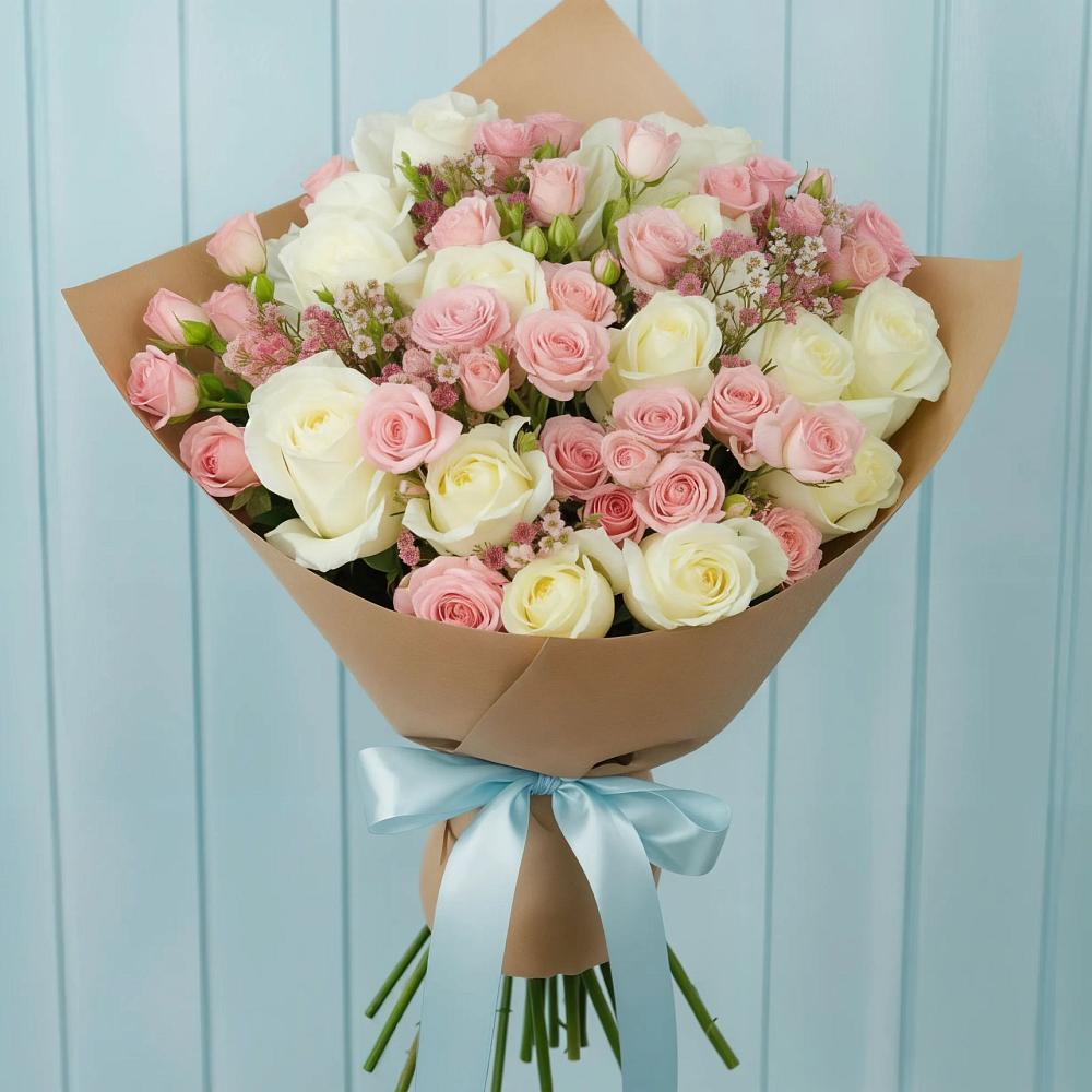 Букет цветов из: Розы в Цагане Амане