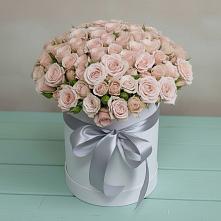 Цветочная композиция из Розы в шляпной коробке #REPLACE_PRED# Цагане Амане