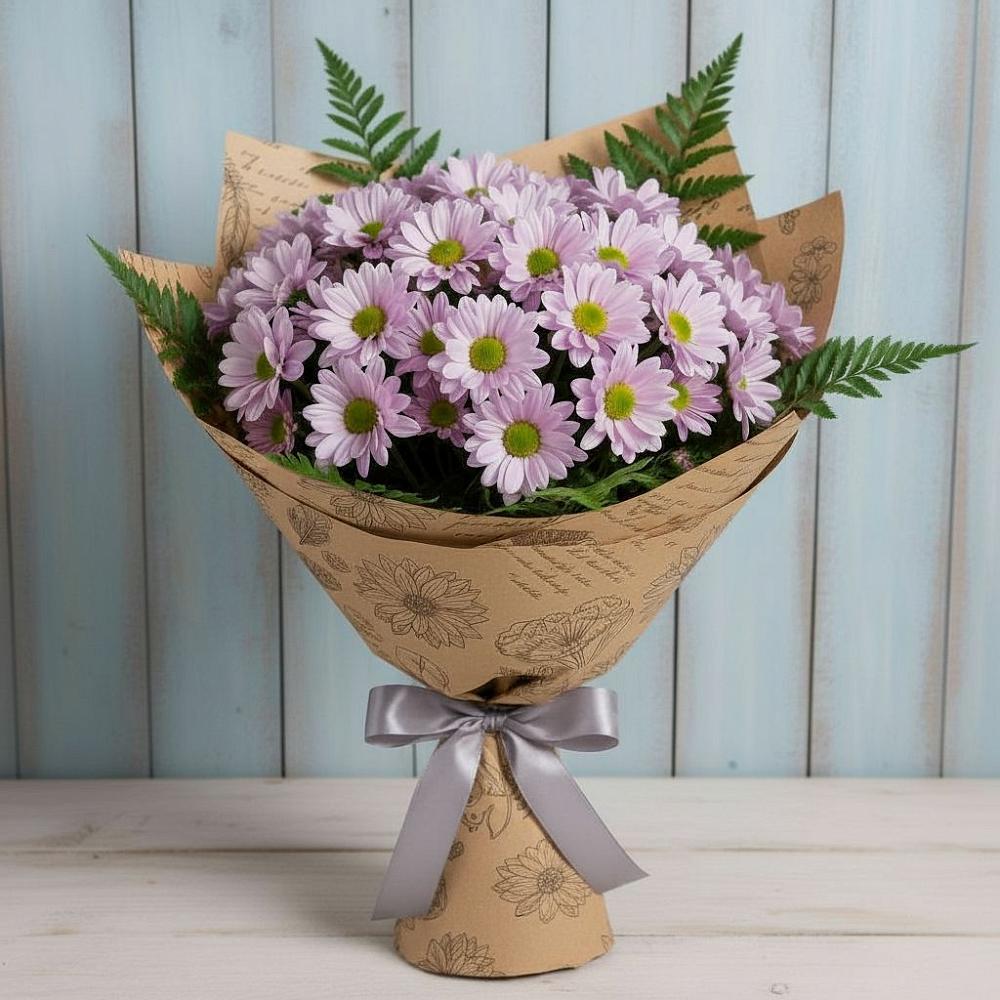 Букет цветов из: Хризантемы в Цагане Амане