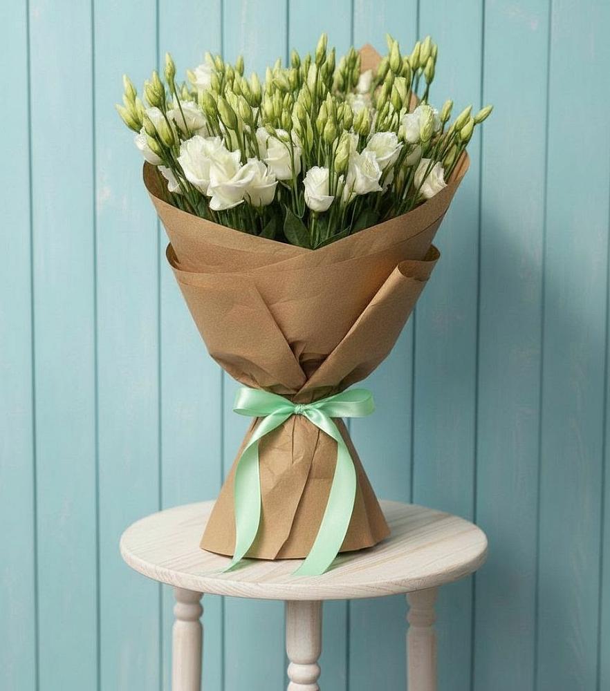 Букет цветов из: Лизиантусы в Цагане Амане