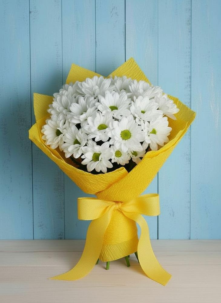 Букет цветов из: Хризантемы в Цагане Амане