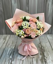Букет цветов из:  Гвоздики, Розы и Хризантемы в Цагане Амане