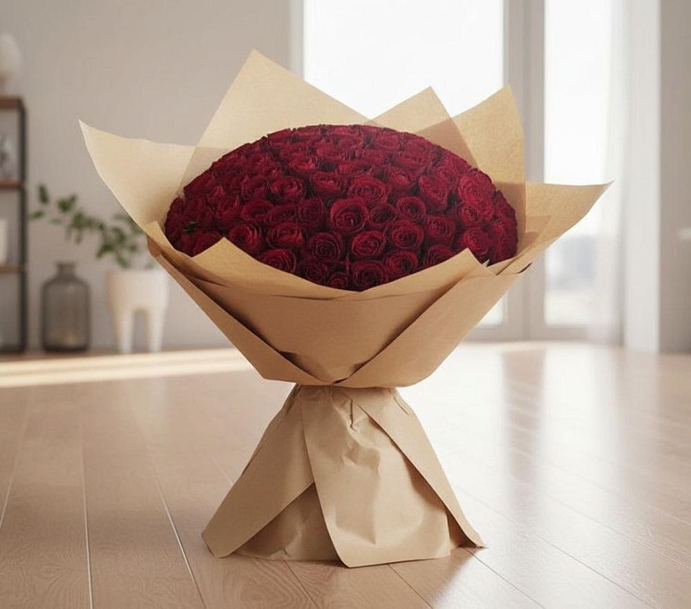Букет 101 Красная роза в Цагане Амане