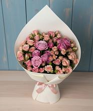 Букет цветов из:  Розы #REPLACE_PRED# Цагане Амане